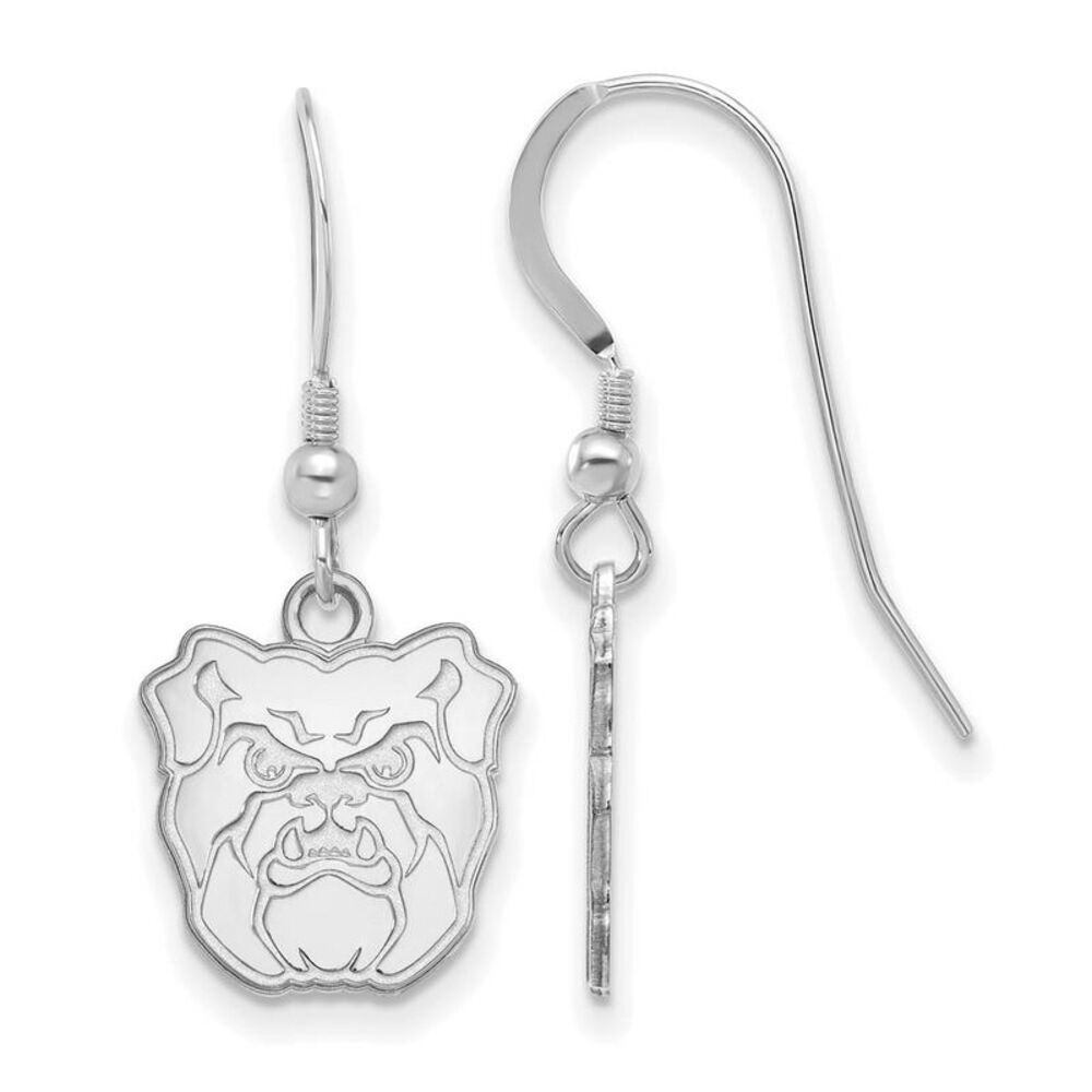 Sterling Silver Butler University Small Dangle Earrings
